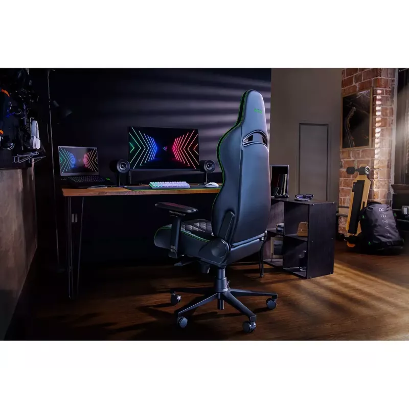 Žaidimų kėdė PC Razer Enki su aptraukta sėdyne Juoda, 136 kg, 670x680x1380 mm