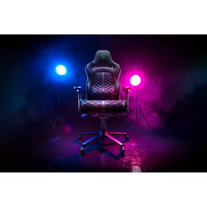 Žaidimų kėdė PC Razer Enki su aptraukta sėdyne Juoda, 136 kg, 670x680x1380 mm