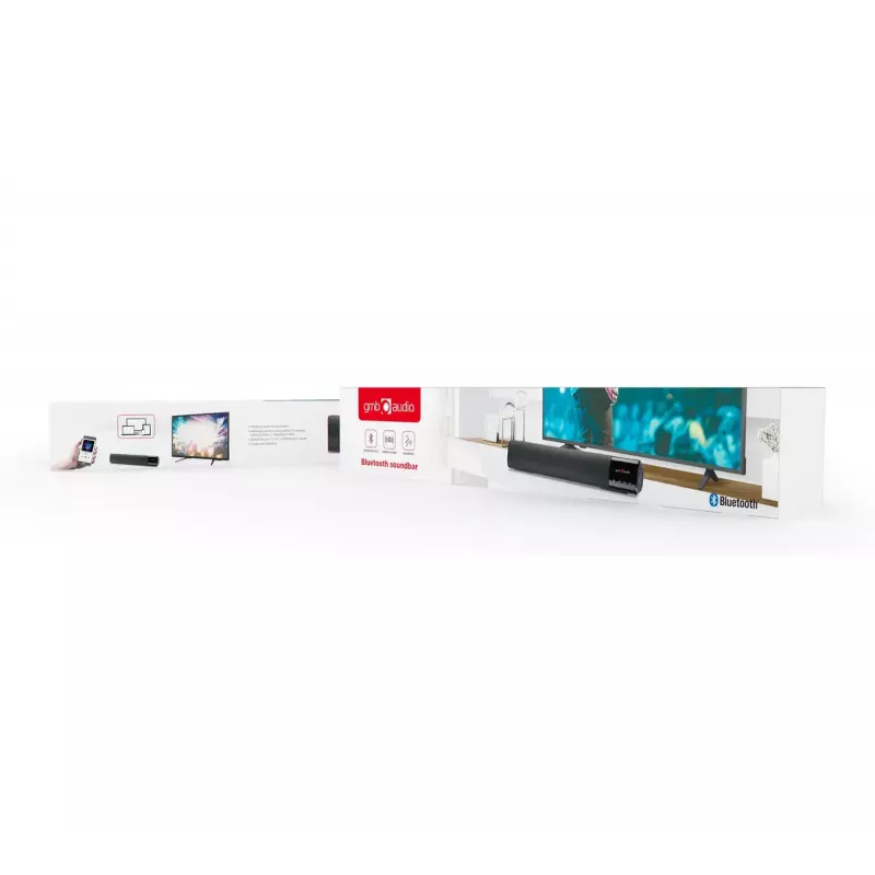 Nešiojamas stereofoninis garsiakalbis Gembird SPK-BT-BAR400-01