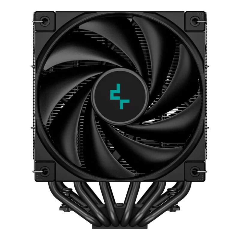 Oro aušintuvas DeepCool AK620 12 cm, du 120 mm ventiliatoriai, 6 šilumos vamzdeliai, TDP 260 W, PWM, FDB, aukštis 160 mm, juodas