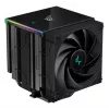 Oro aušintuvas DeepCool AK620 12 cm, du 120 mm ventiliatoriai, 6 šilumos vamzdeliai, TDP 260 W, PWM, FDB, aukštis 160 mm, juodas