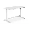 DIGITUS Elektra reguliuojamo aukščio stalas 120x60x12cm su USB, baltas
