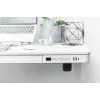 DIGITUS Elektra reguliuojamo aukščio stalas 120x60x12cm su USB, baltas