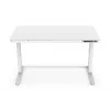 DIGITUS Elektra reguliuojamo aukščio stalas 120x60x12cm su USB, baltas
