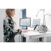 DIGITUS Elektra reguliuojamo aukščio stalas 120x60x12cm su USB, baltas