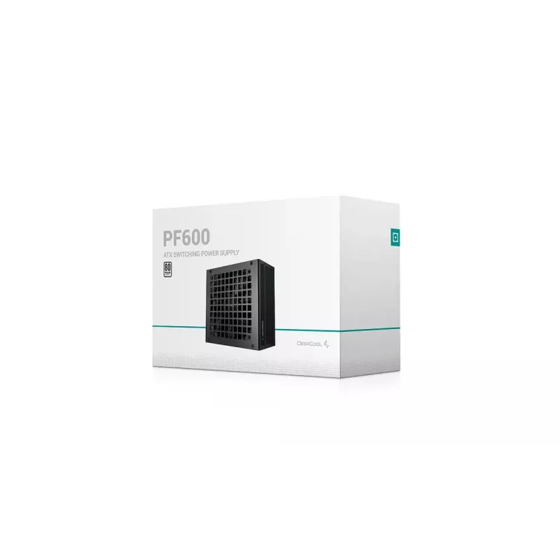 Maitinimo blokas DeepCool PF600 600 W, ATX 2.4, 80 PLUS, 48 A prie +12V, 120 mm ventiliatorius, nemodulinis