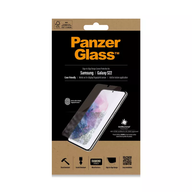 PanzerGlass ® UltraForce1 Samsung Galaxy S22 5G | Ekrano apsauga