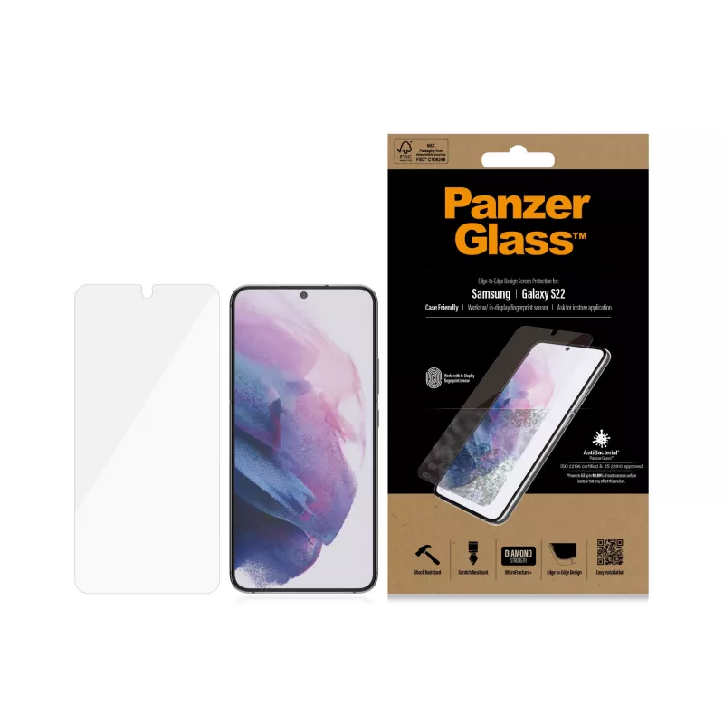 PanzerGlass ® UltraForce1 Samsung Galaxy S22 5G | Ekrano apsauga