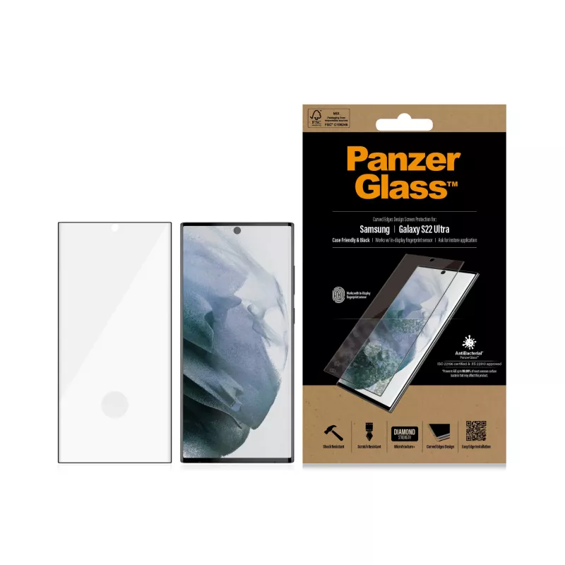 PanzerGlass ® UltraForce1 Samsung Galaxy S22 Ultra 5G | Ekrano apsauga