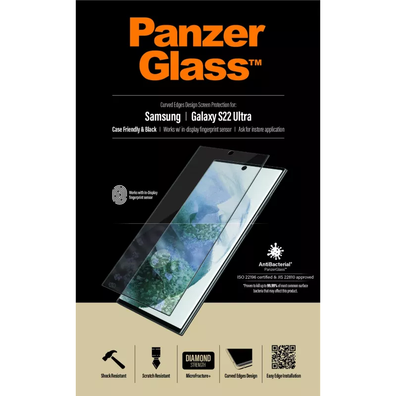PanzerGlass ® UltraForce1 Samsung Galaxy S22 Ultra 5G | Ekrano apsauga