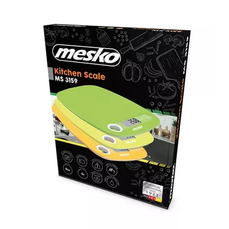 Elektroninė virtuvinė svarstyklė Mesko Home MS 3159y