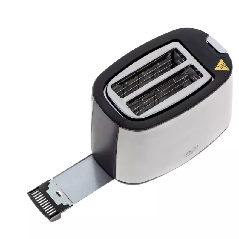 Skrudintuvas Adler AD 3214, 2 riekėms, nerūdijantis plienas, 900 W, 7 skrudinimo lygiai, atšildymas/pakaitinimas/automatinis išsijungimas