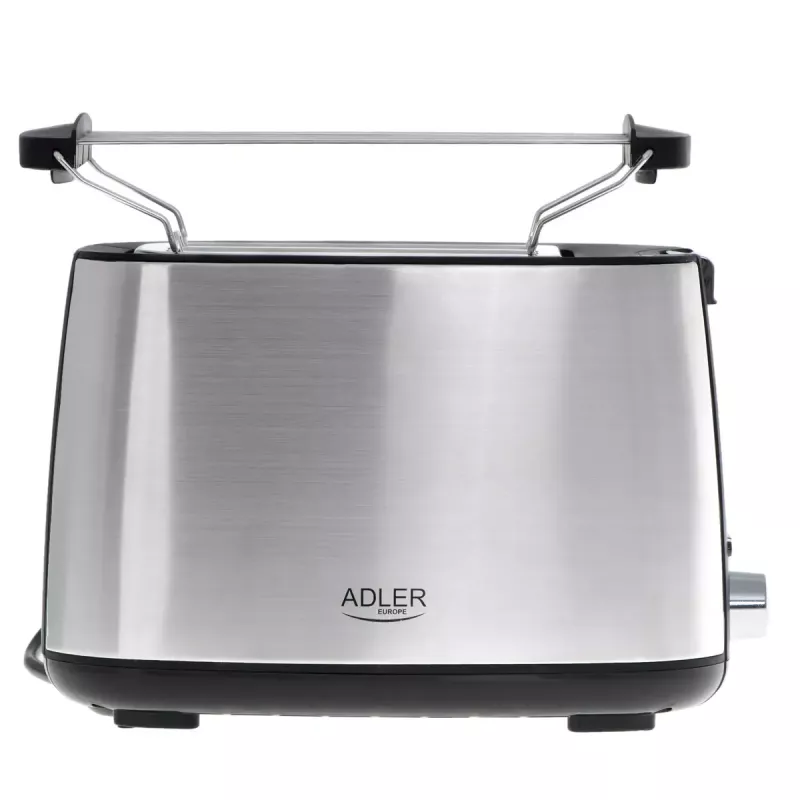 Skrudintuvas Adler AD 3214, 2 riekėms, nerūdijantis plienas, 900 W, 7 skrudinimo lygiai, atšildymas/pakaitinimas/automatinis išsijungimas
