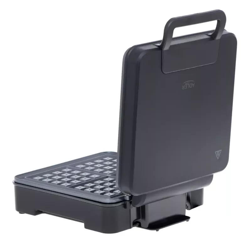 Waffle iron Adler AD 3049, 4 square waffles, non-stick, 1800 W, Juoda