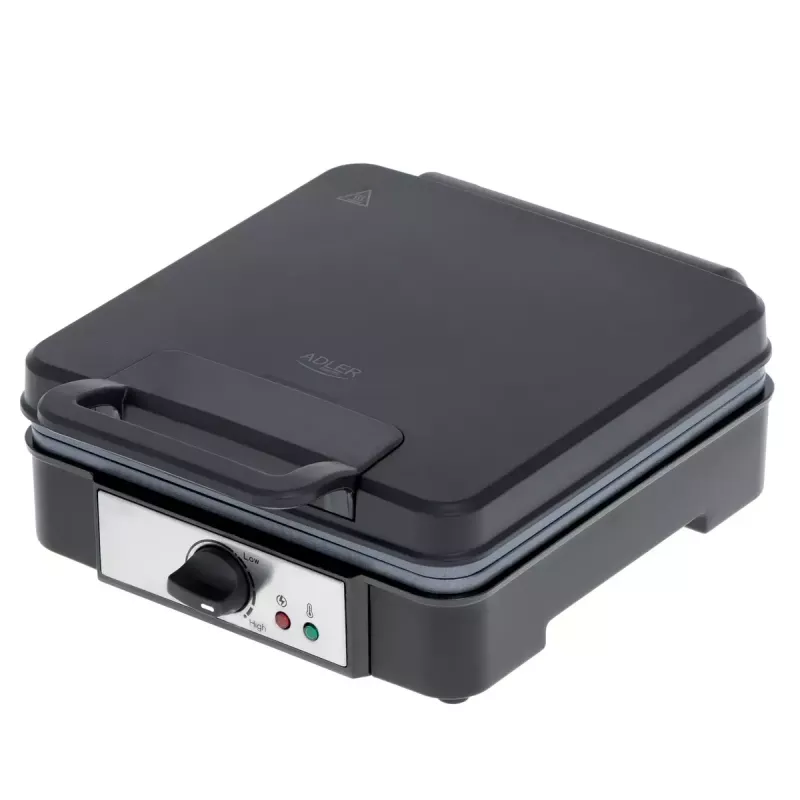 Waffle iron Adler AD 3049, 4 square waffles, non-stick, 1800 W, Juoda