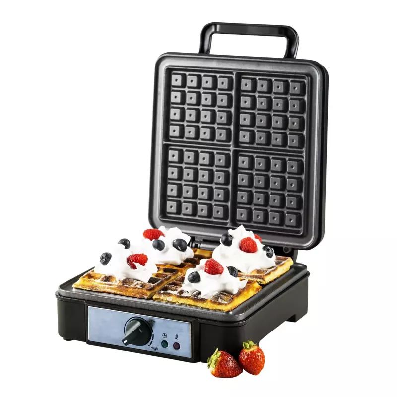 Waffle iron Adler AD 3049, 4 square waffles, non-stick, 1800 W, Juoda