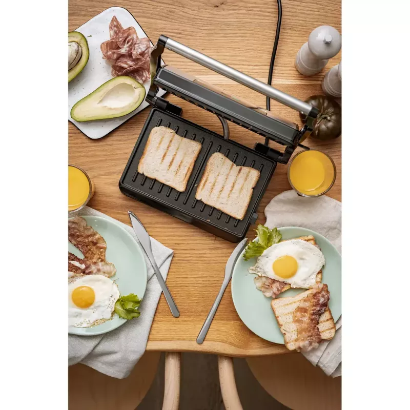 Kontaktinis grilis Adler AD 3052 stačiakampis plieno/juodas, 1200 W, grotelės, užrakinamas dangtis