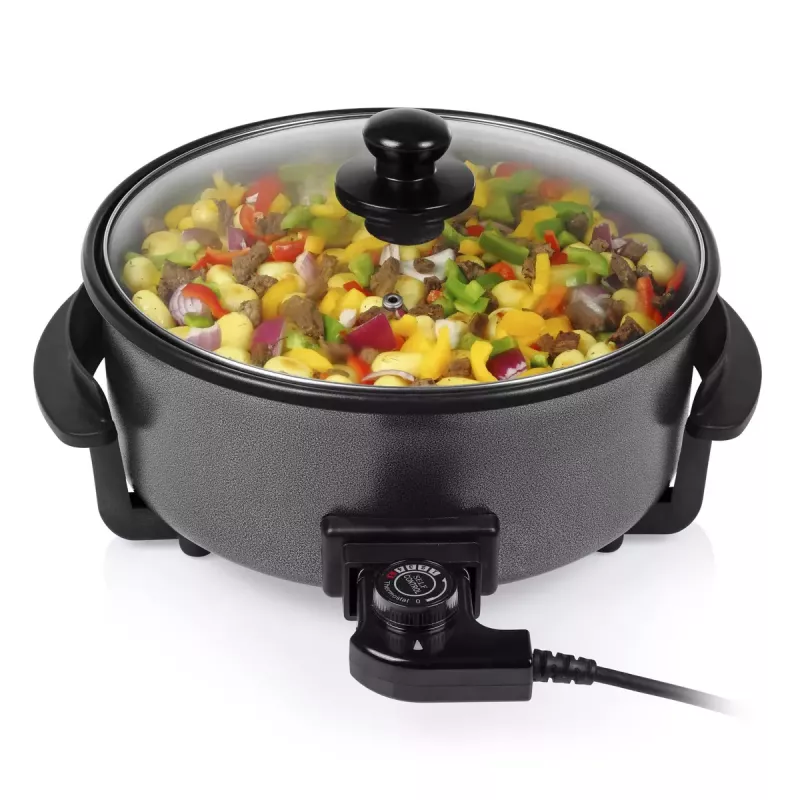 Daugiafunkcinė keptuvė Tristar PZ-9135 XL apvali juoda plieninė 1500 W