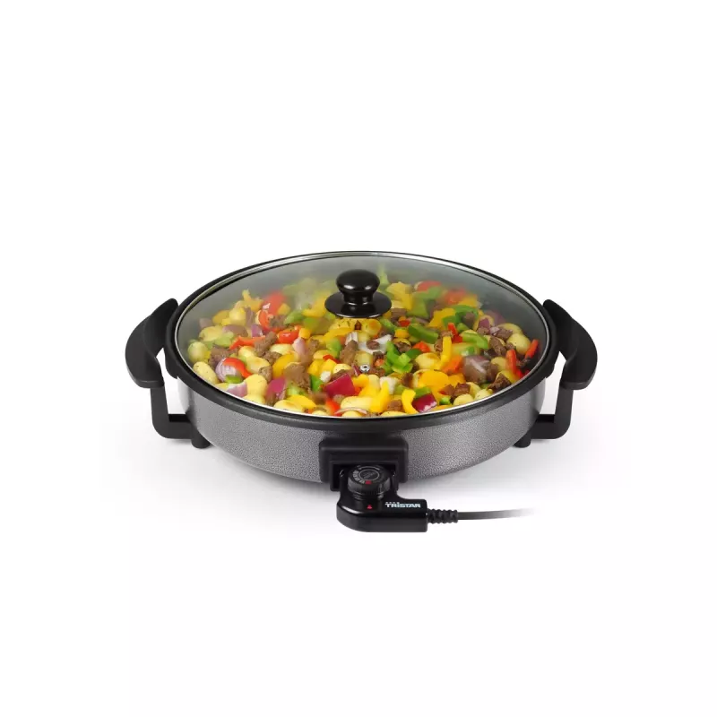 Grill Pan Tristar PZ-2964 Multifunctional Round Juoda 40 cm