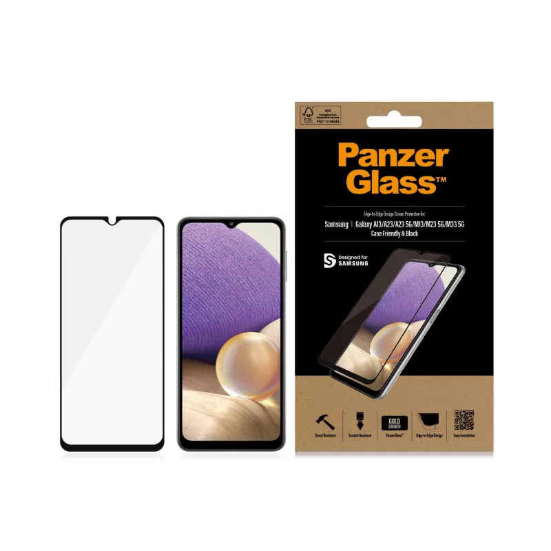 PanzerGlass ® Ekrano apsauga, skirta Samsung Galaxy A13 | A23 | A23 5G | M13 | M23 5G | M33 5G