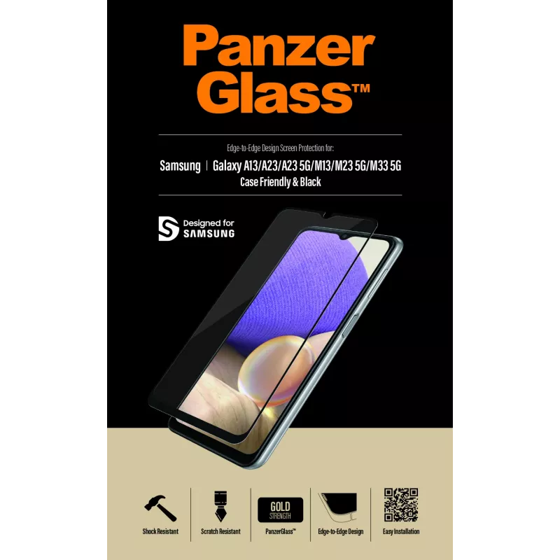 PanzerGlass ® Ekrano apsauga, skirta Samsung Galaxy A13 | A23 | A23 5G | M13 | M23 5G | M33 5G