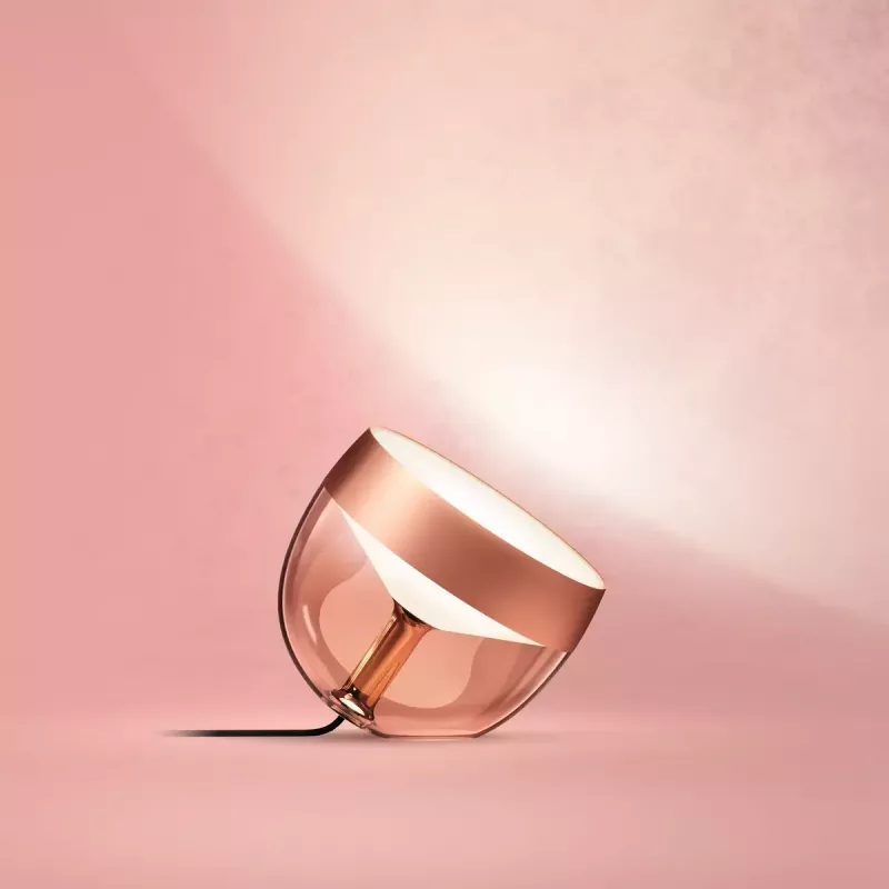 Išmanusis stalinis šviestuvas Philips Hue Iris vario specialusis leidimas — 1 lemputė, Bluetooth ir Zigbee, 100–240 V, 2 m laidas
