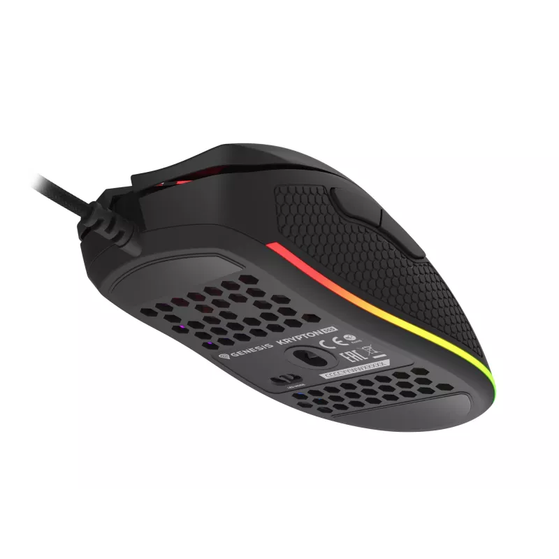 GENESIS Krypton 555 pelė, žaidimams, dešiniarankiams, USB Type-A, optinė, 8000 DPI