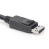 DIGITUS DisplayPort kabelis, DP M/M, 3m su užraktu, Ultra HD 8K, Vers. 1.3/1.4, juodas