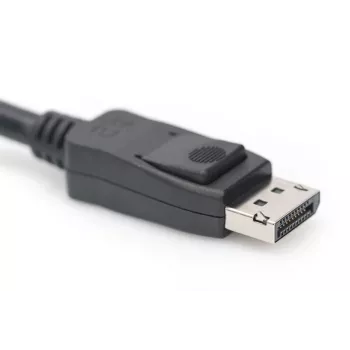 DIGITUS DisplayPort kabelis, DP M/M, 3m su užraktu, Ultra HD 8K, Vers. 1.3/1.4, juodas