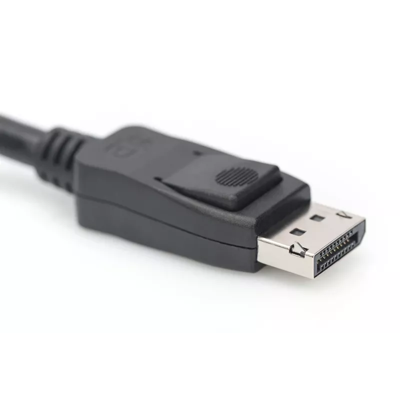 DIGITUS DisplayPort kabelis, DP M/M, 3m su užraktu, Ultra HD 8K, Vers. 1.3/1.4, juodas