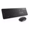 Belaidės klaviatūros ir pelės rinkinys Dell KM3322W — viso dydžio QWERTY, RF belaidis, juodas, biuro naudojimui