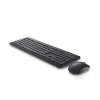 Belaidės klaviatūros ir pelės rinkinys Dell KM3322W — viso dydžio QWERTY, RF belaidis, juodas, biuro naudojimui