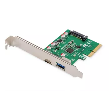 „DIGITUS“ PCIe kortelė USB-C + USB-A, iki 10 Gb/s