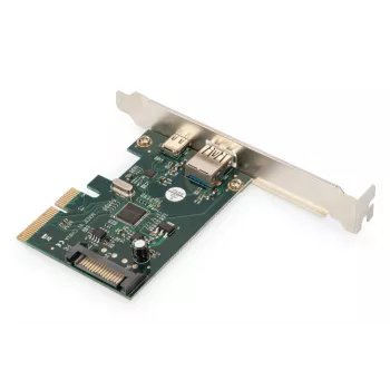 „DIGITUS“ PCIe kortelė USB-C + USB-A, iki 10 Gb/s