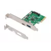 „DIGITUS“ PCIe kortelė USB-C + USB-A, iki 10 Gb/s
