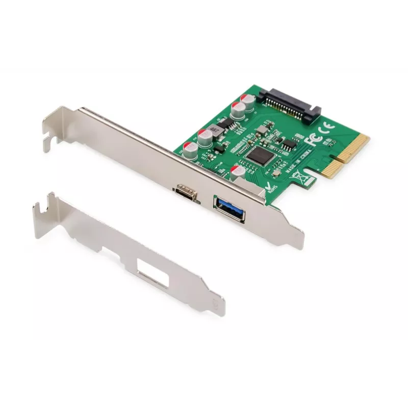 „DIGITUS“ PCIe kortelė USB-C + USB-A, iki 10 Gb/s