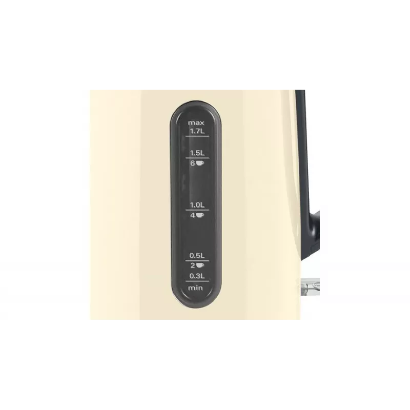 Elektrinis virdulys Bosch TWK4P437 1,7 L, 2400W, nerūdijančio plieno korpusas, belaidis, smėlio/juodos spalvos