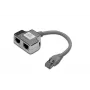 DIGITUS CAT 5e jungiamasis kabelio adapteris 2x RJ45 lizdas į 1x RJ45 kištukas 0,19 m