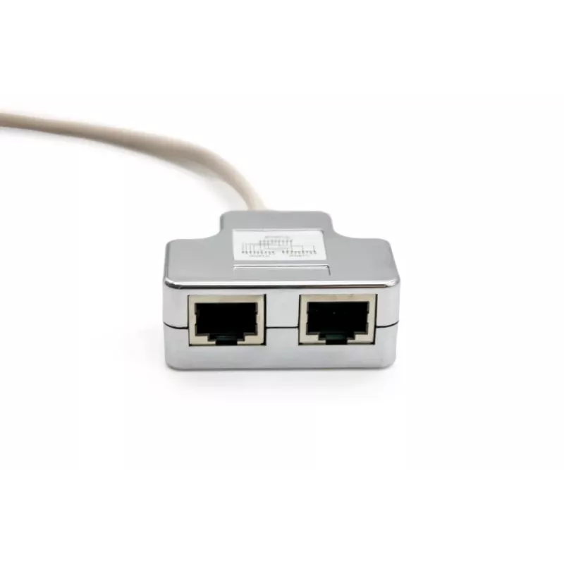 DIGITUS CAT 5e jungiamasis kabelio adapteris 2x RJ45 lizdas į 1x RJ45 kištukas 0,19 m