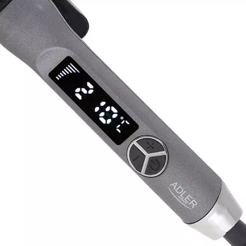Garbanojimo žnyplės Adler AD 2114 — 60 W keraminis cilindras 2,5 cm, 12 temperatūros lygių, 110–210 °C, 1,8 m besisukantis laidas