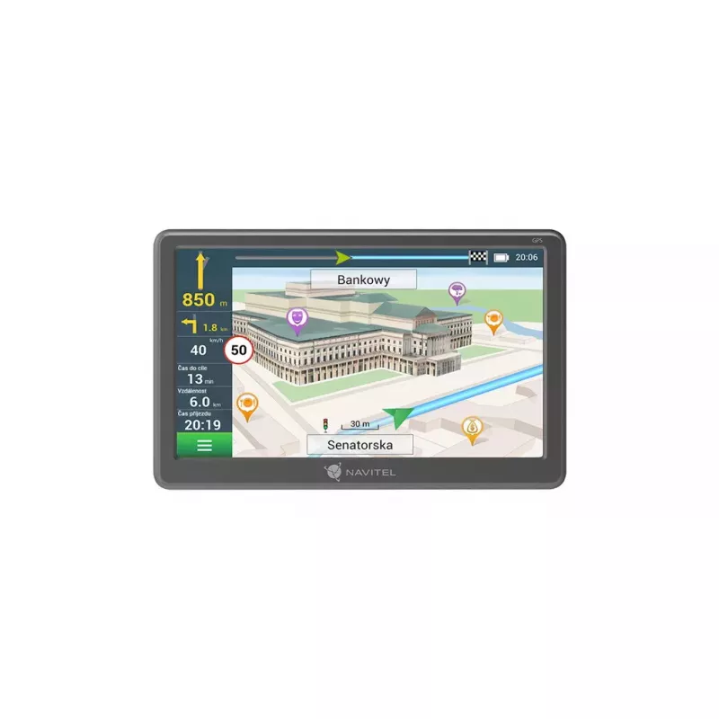 Rankinis navigatorius Navitel E707 Magnetic 7 colių TFT jutiklinis ekranas, 8 GB atminties, MicroSD palaikymas