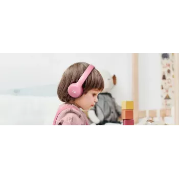 Belaidės ant ausies dedamos ausinės muse M-215 BTP, Bluetooth, galvos juosta, 115 g, rožinės