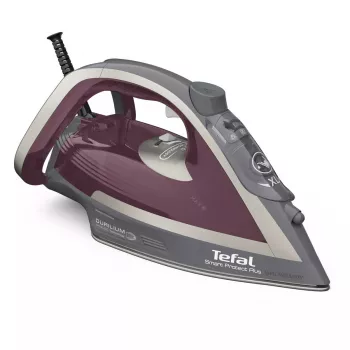 Tefal Smart Protect Plus FV6870E0 garų lygintuvas, 2800 W, Durilium AirGlide lyginimo padas, 270 ml bakelis, 40 g/min garai, 260 g/min garų šuoras, 2 m laidas, raudonas/pilkas