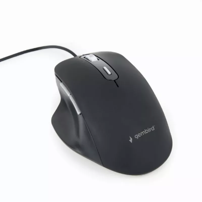GEMBIRD optinė LED pelė MUS-6B-02 laidinė USB - 6 mygtukų ratukas juoda