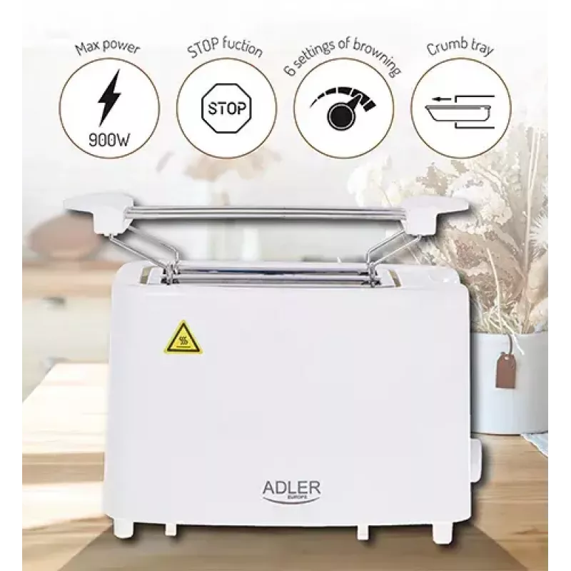 Skrudintuvas Adler AD 3223 2 riekėms 750 W baltas