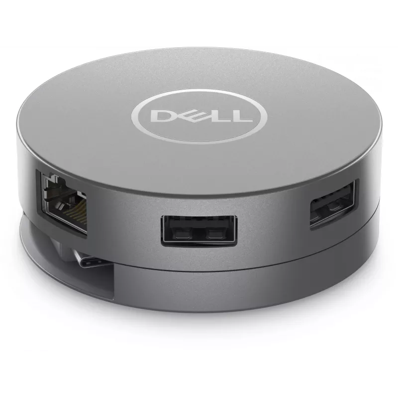 DELL 6-in-1 USB-C kelių prievadų adapteris - DA305, laidinis, USB 3.2 Gen 2 (3.1 Gen 2) Type-C, 10,100,1000 Mbit/s, sidabrinis, 3840 x 2160 pikselių, Dell