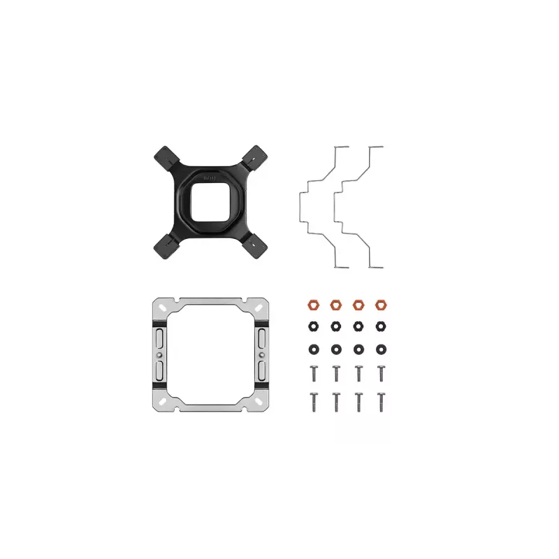 Oro aušintuvas DeepCool AK400 WH — 4×6 mm variniai šilumos vamzdeliai, 120 mm FDB ventiliatorius, 1850 RPM, 66,47 CFM, tinka LGA 1700 ir įprastiems Intel/AMD lizdams, baltas