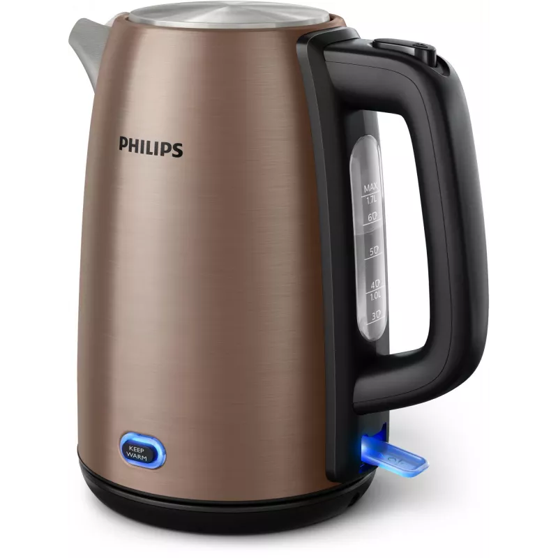 Philips Viva Collection HD9355/92 elektrinis virdulys 1,7 L 1900 W Juodas, Varinis