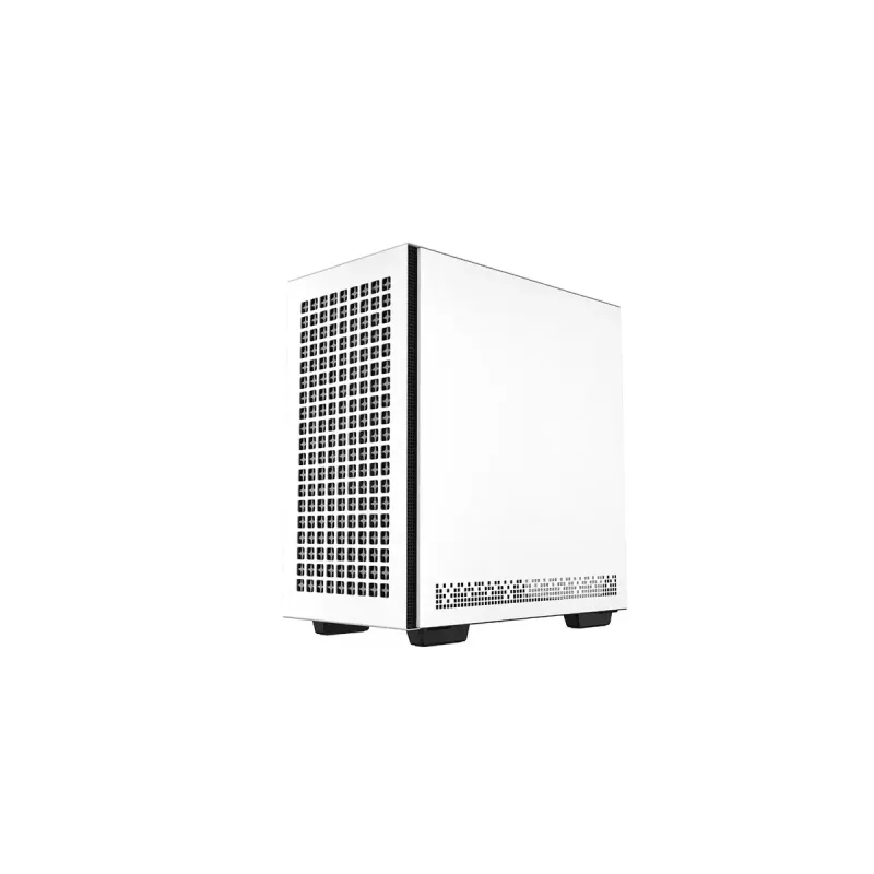 PC korpusas DeepCool CH370 WH Mini Tower — baltas, micro ATX/Mini-ITX, grūdintas stiklas, RGB ventiliatoriai, 2x 3,5 colio vietos, 3x 2,5 colio vietos, GPU iki 320 mm