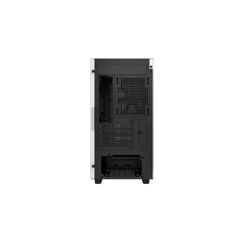PC korpusas DeepCool CH370 WH Mini Tower — baltas, micro ATX/Mini-ITX, grūdintas stiklas, RGB ventiliatoriai, 2x 3,5 colio vietos, 3x 2,5 colio vietos, GPU iki 320 mm